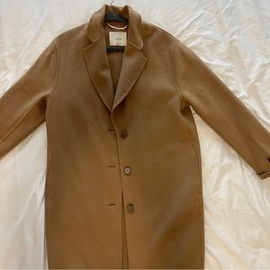 Wilfred Julien oversized wool and cashmere blend coat in Camel size small